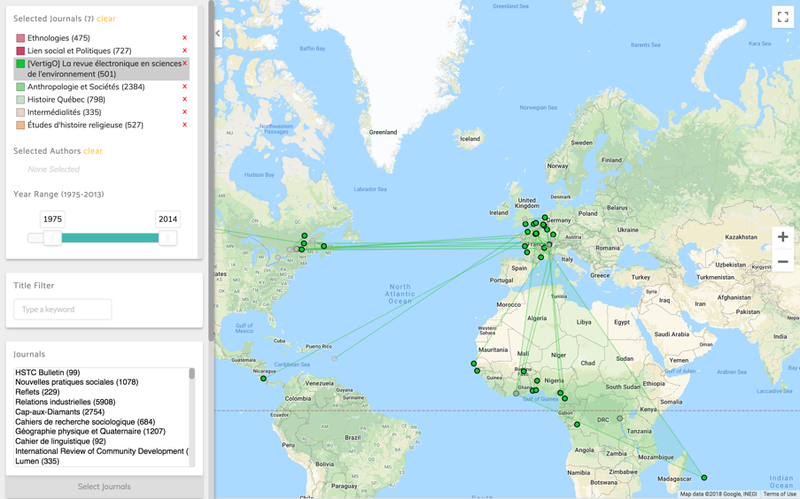 Carte interactive du savoir